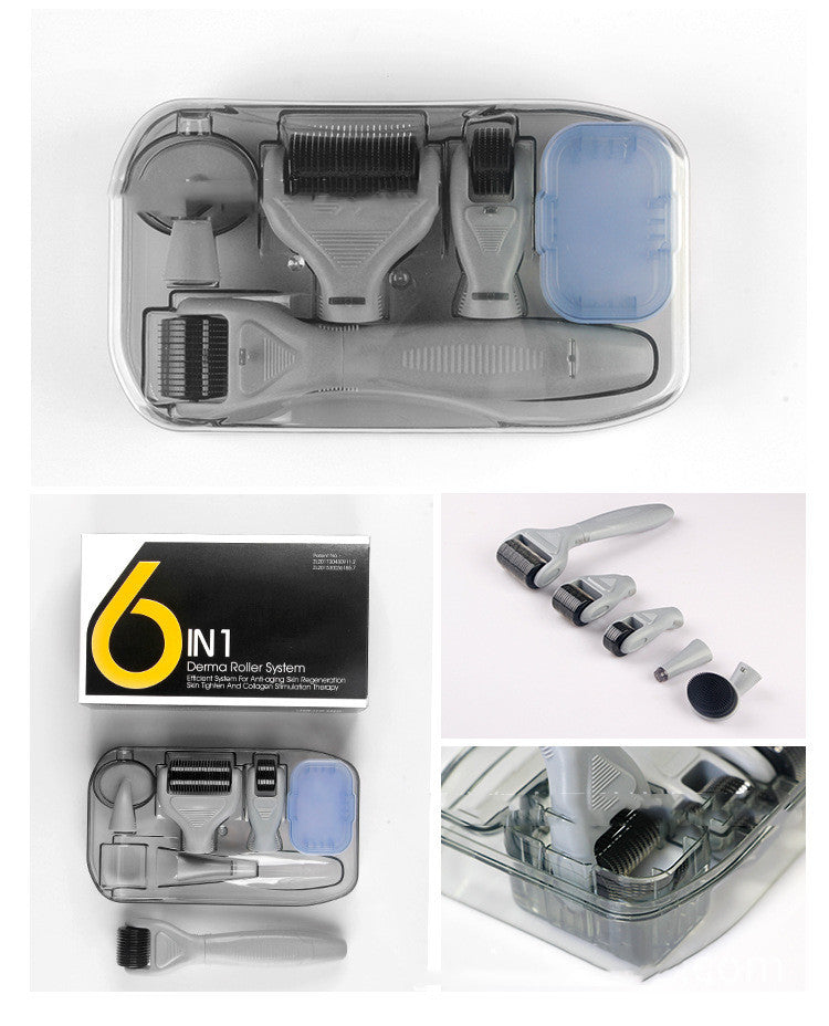 Derma Roller 5in1 - Kit Professionale Anti-Age per Viso