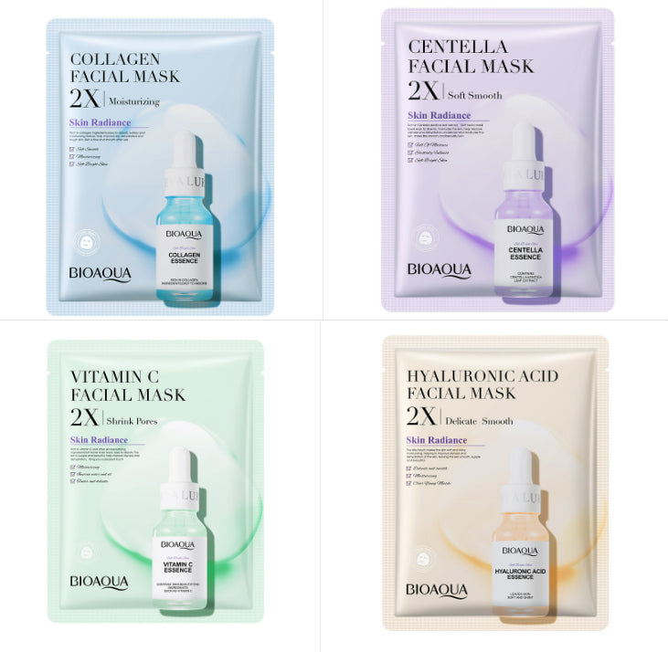 Maschera Viso Idratante & Rassodante | Collagene, Acido Ialuronico, Vitamina C, Centella