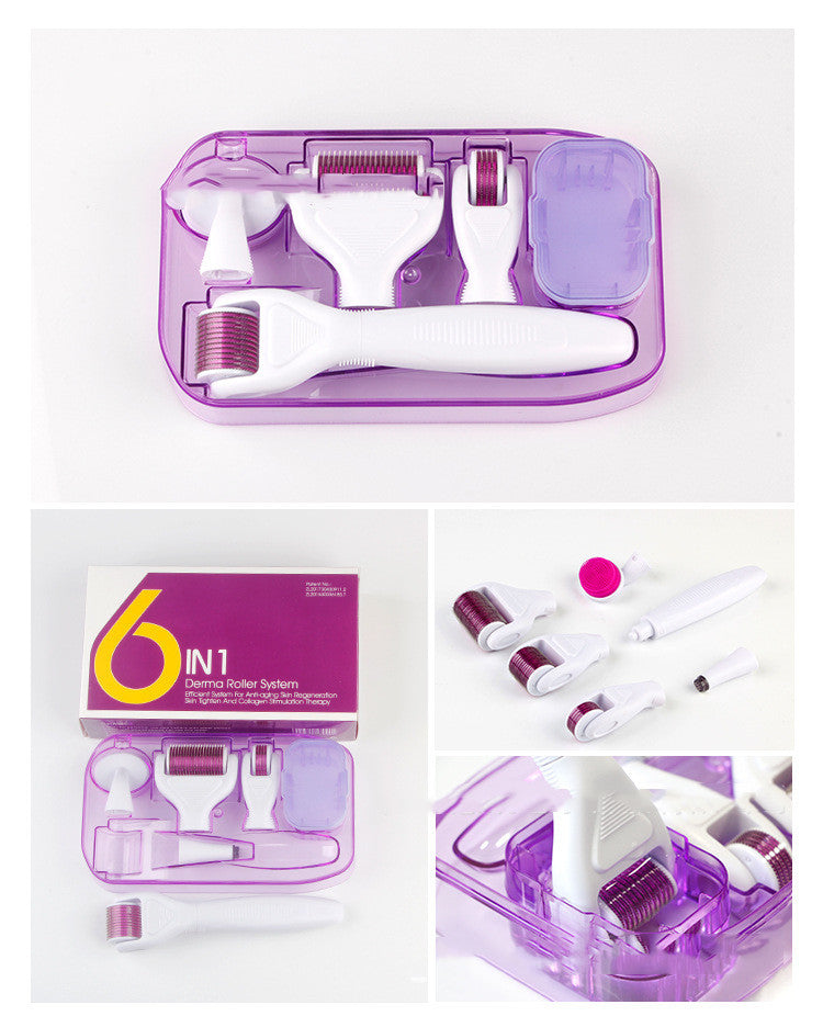 Derma Roller 5in1 - Kit Professionale Anti-Age per Viso
