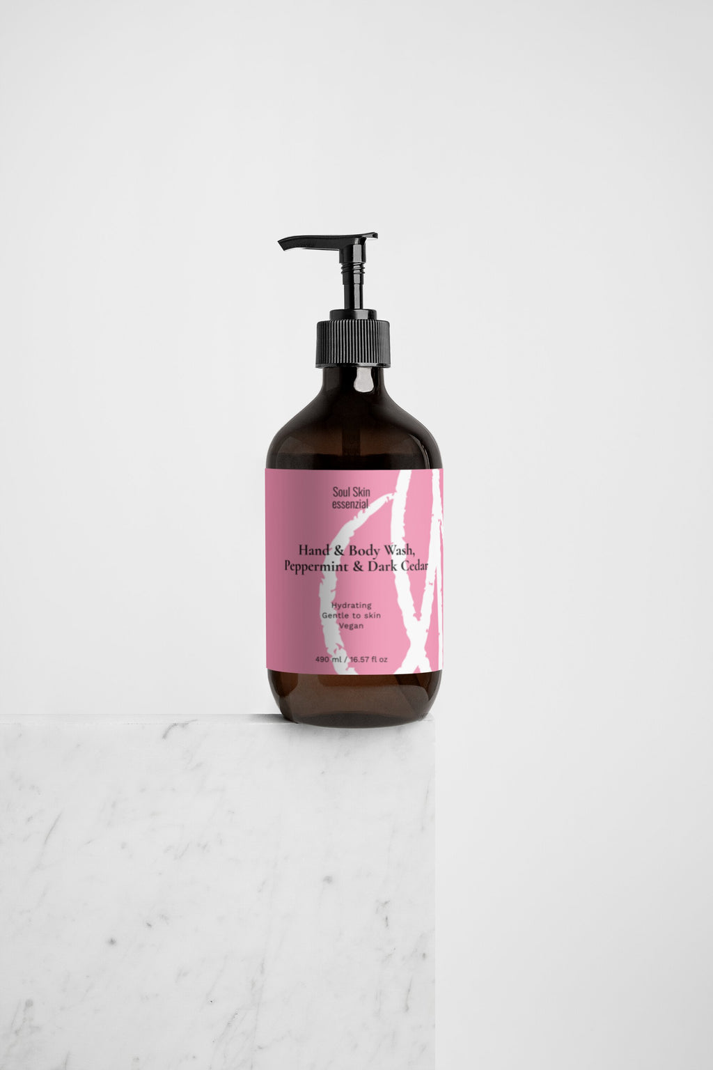 Detergente Mani e Corpo, Menta e Cedro Scuro