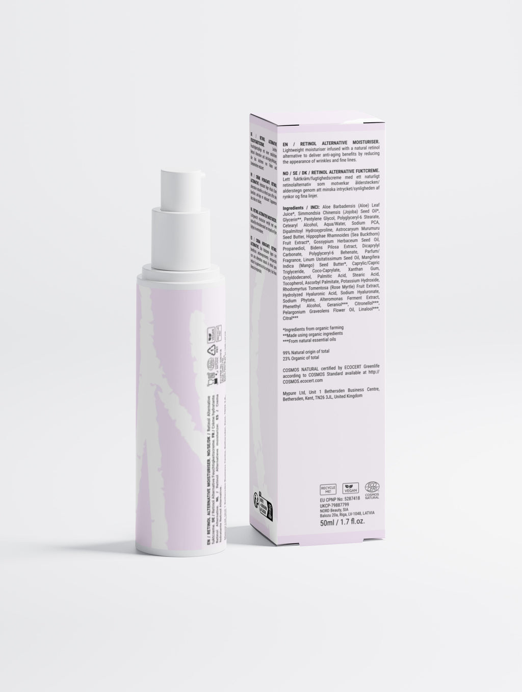 Crema Viso Alternativa al Retinolo | Idratante Anti-Age con Bidens Pilosa