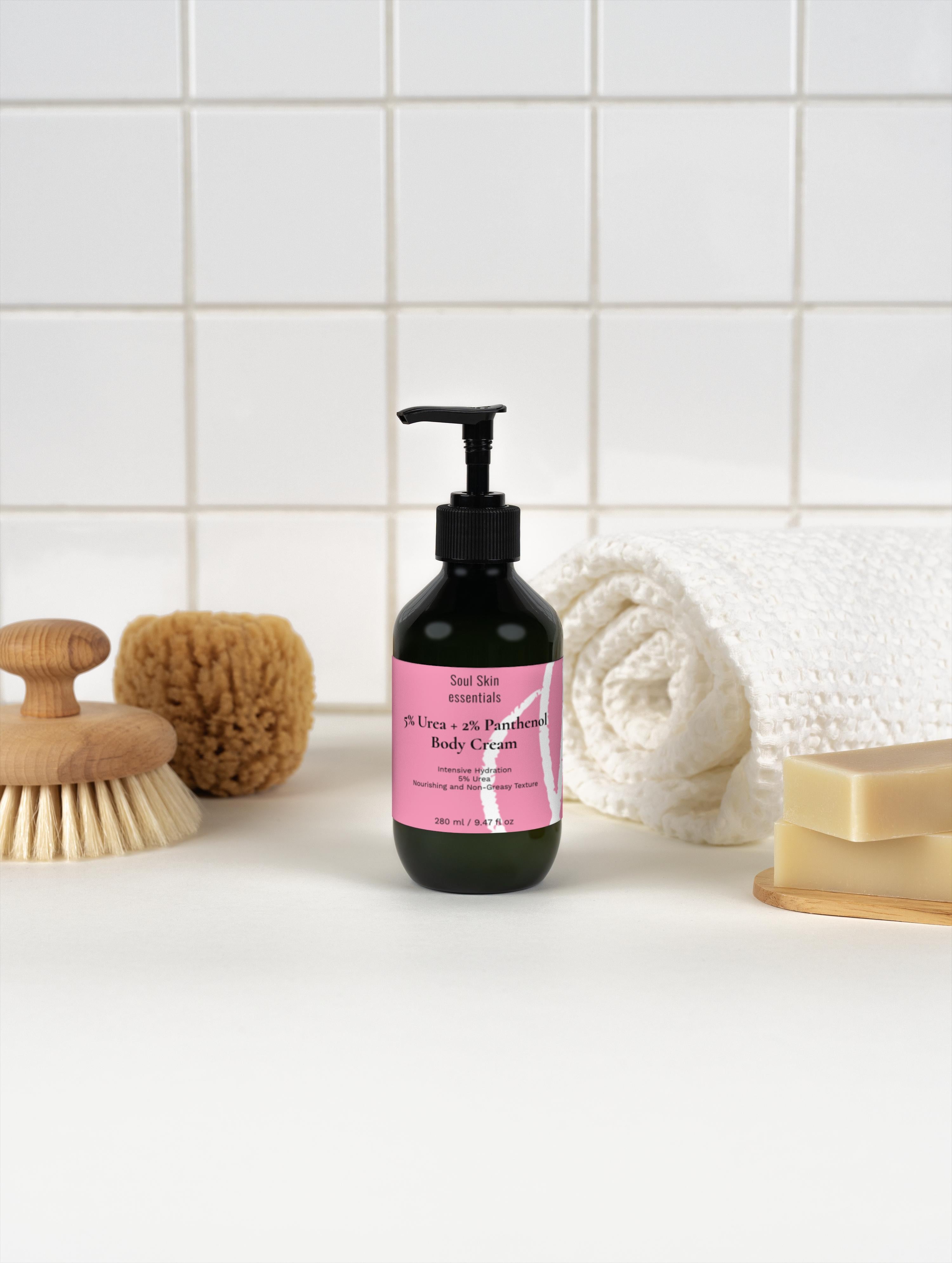 Crema Corpo Idratante Intensiva | 5% Urea, Acido Ialuronico & Panthenolo