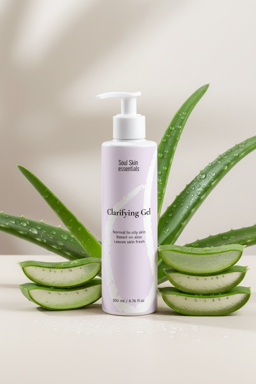 Gel Detergente Purificante 200ml - Texture Leggera con Aloe e Estratto di Prugna