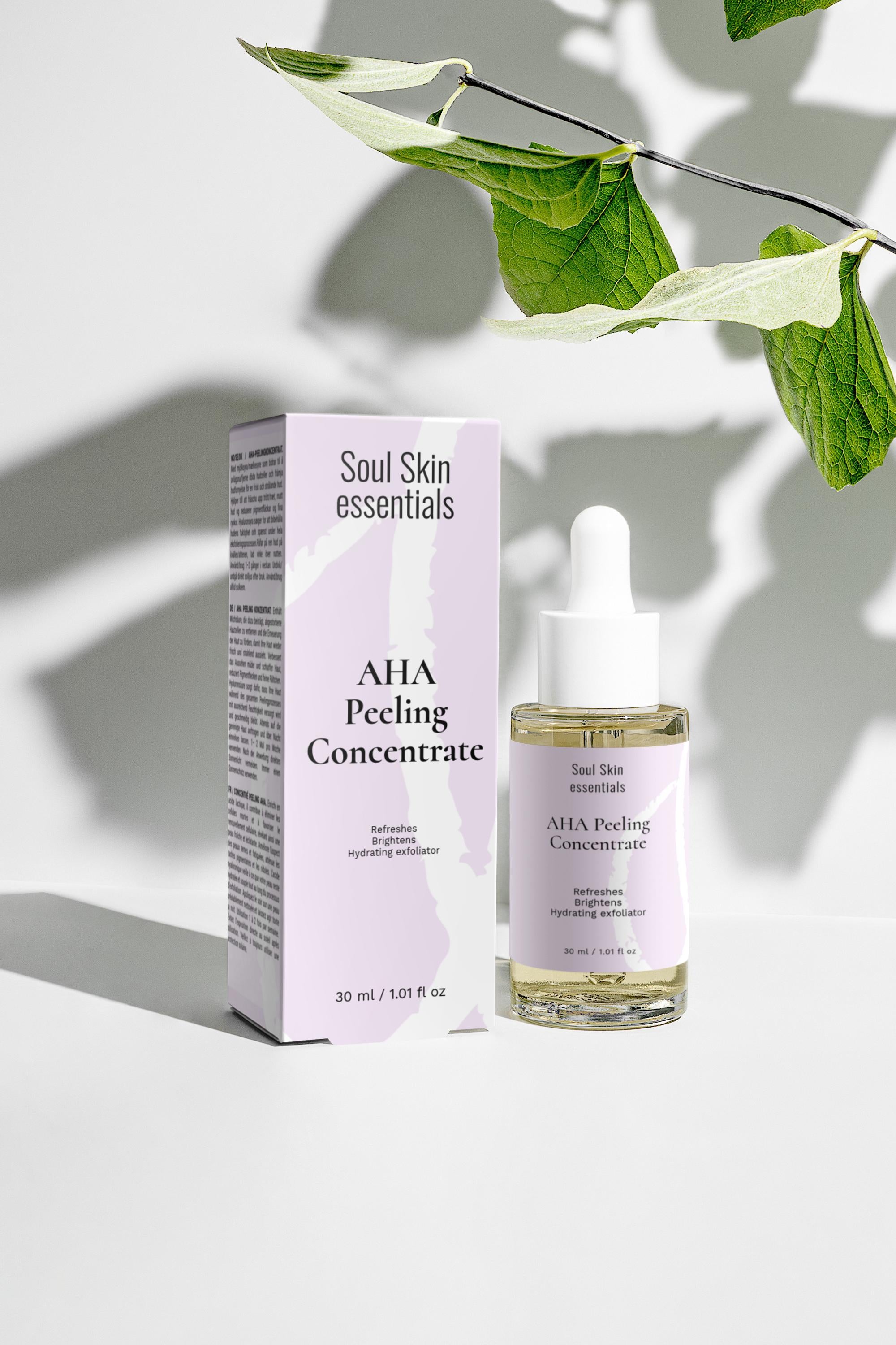 AHA Peeling Concentrate 30ml - Siero Esfoliante con Acido Lattico 10% e Acido Ialuronico