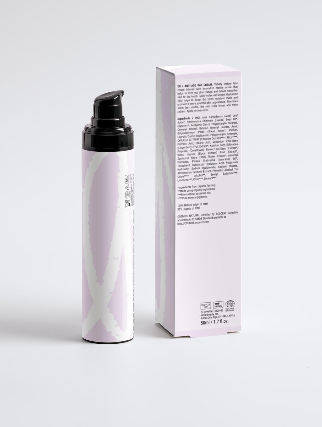 Crema Viso Giorno Anti-Età 50ml - Acido Ialuronico Multi-Molecolare