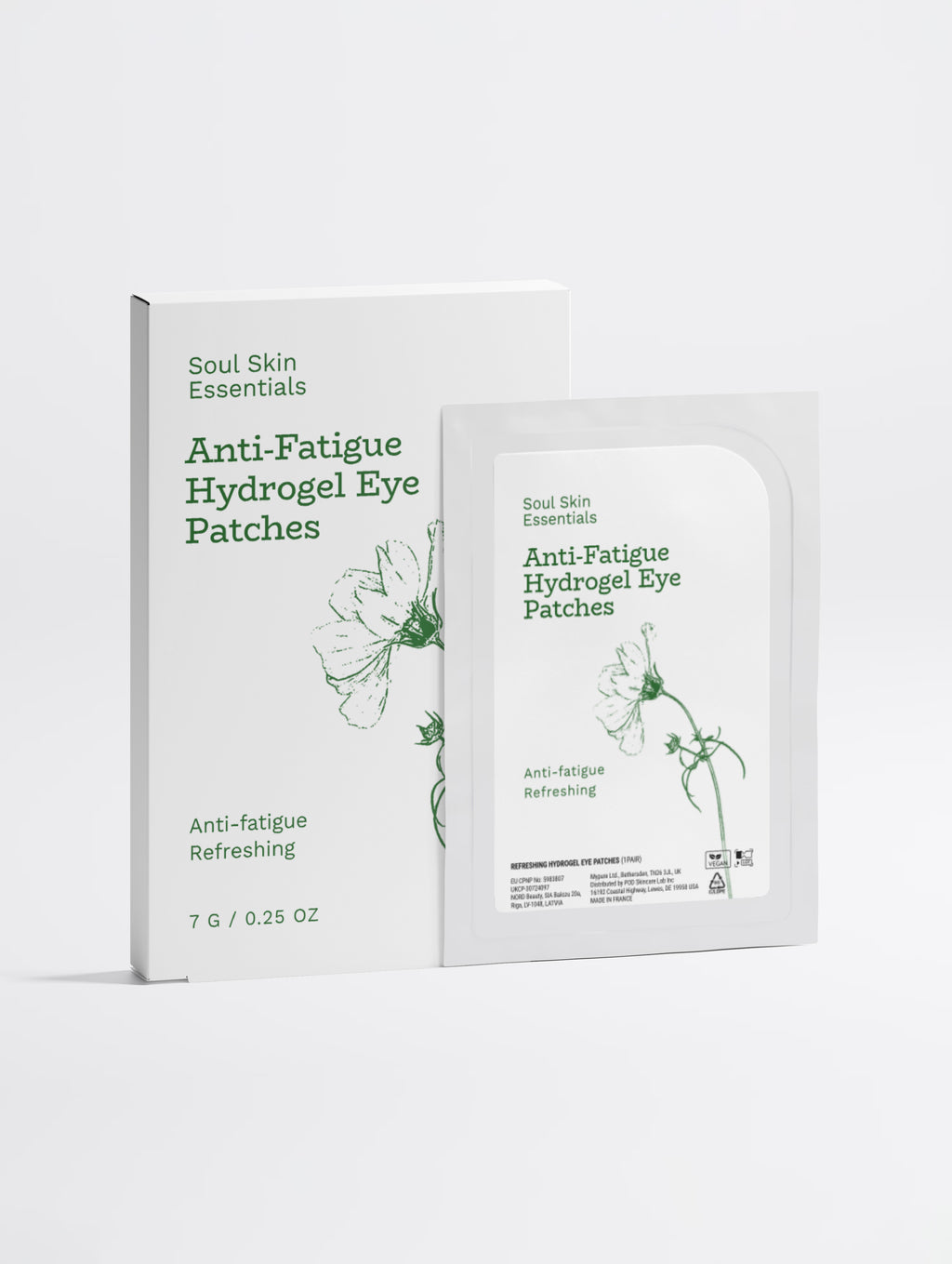 Anti-Fatigue Hydrogel Eye Patches | Pantenolo & Antiossidanti – 7 Paia