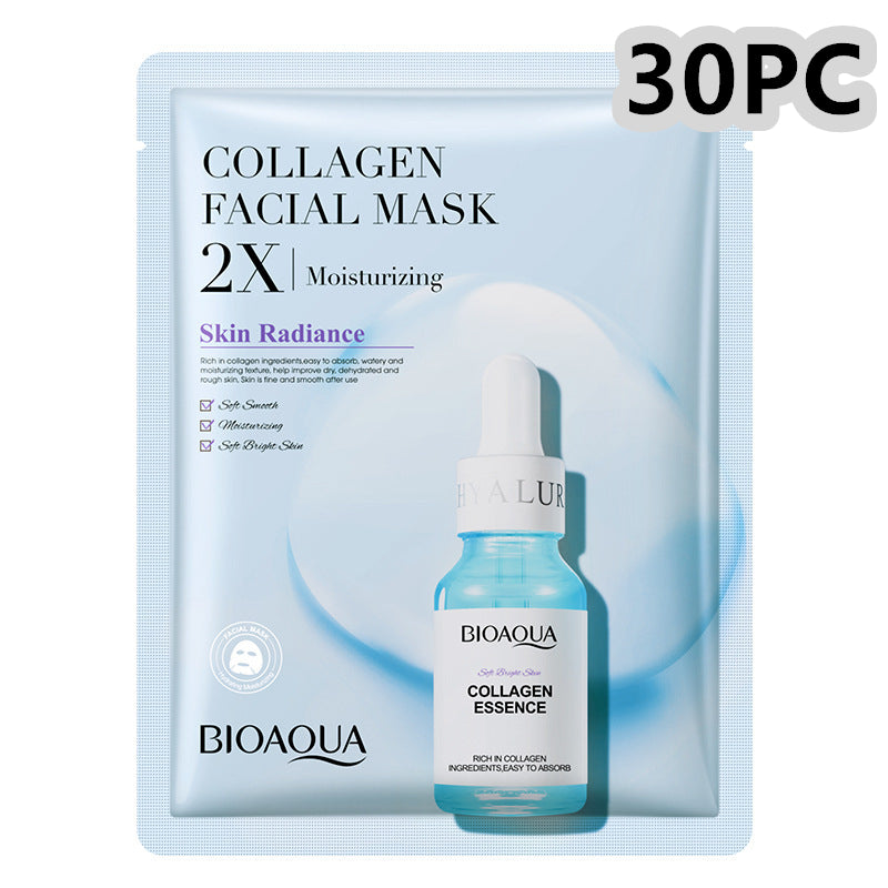 Maschera Viso Idratante & Rassodante | Collagene, Acido Ialuronico, Vitamina C, Centella