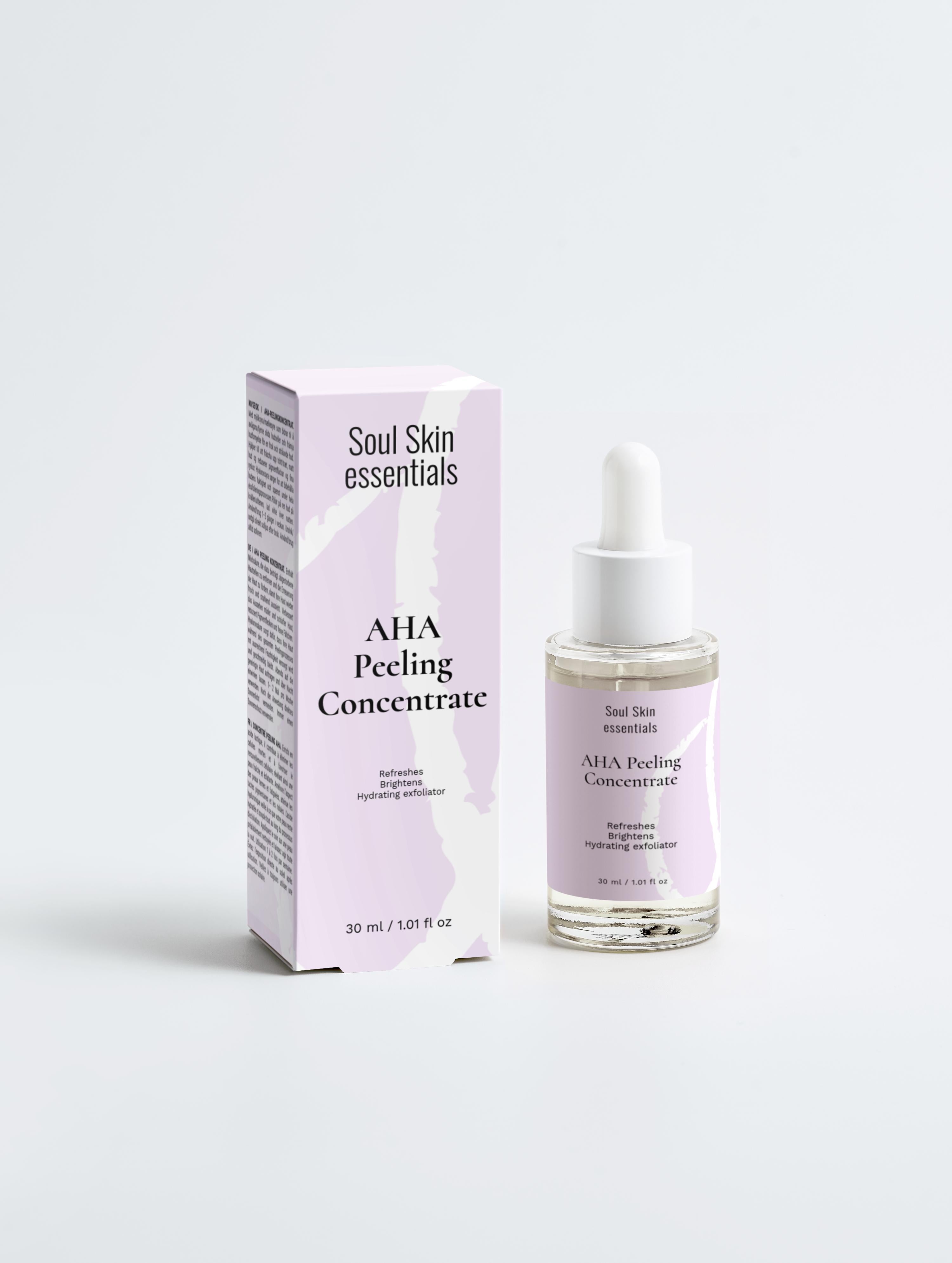 AHA Peeling Concentrate 30ml - Siero Esfoliante con Acido Lattico 10% e Acido Ialuronico