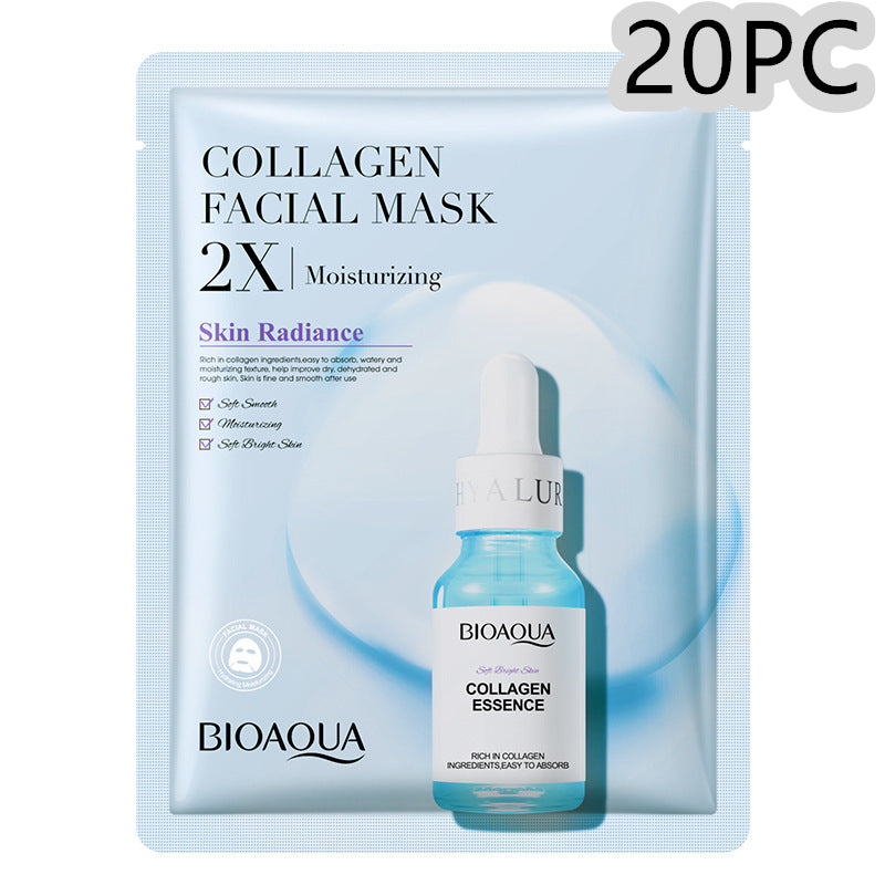 Maschera Viso Idratante & Rassodante | Collagene, Acido Ialuronico, Vitamina C, Centella