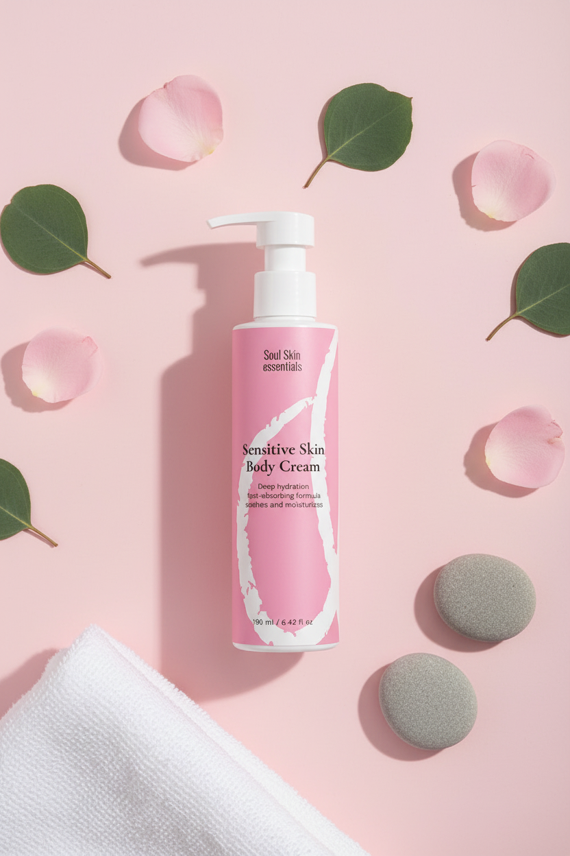 Crema Corpo Pelli Sensibili - Flatlay