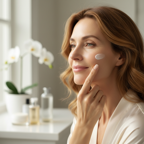 Donna matura pelle radiosa