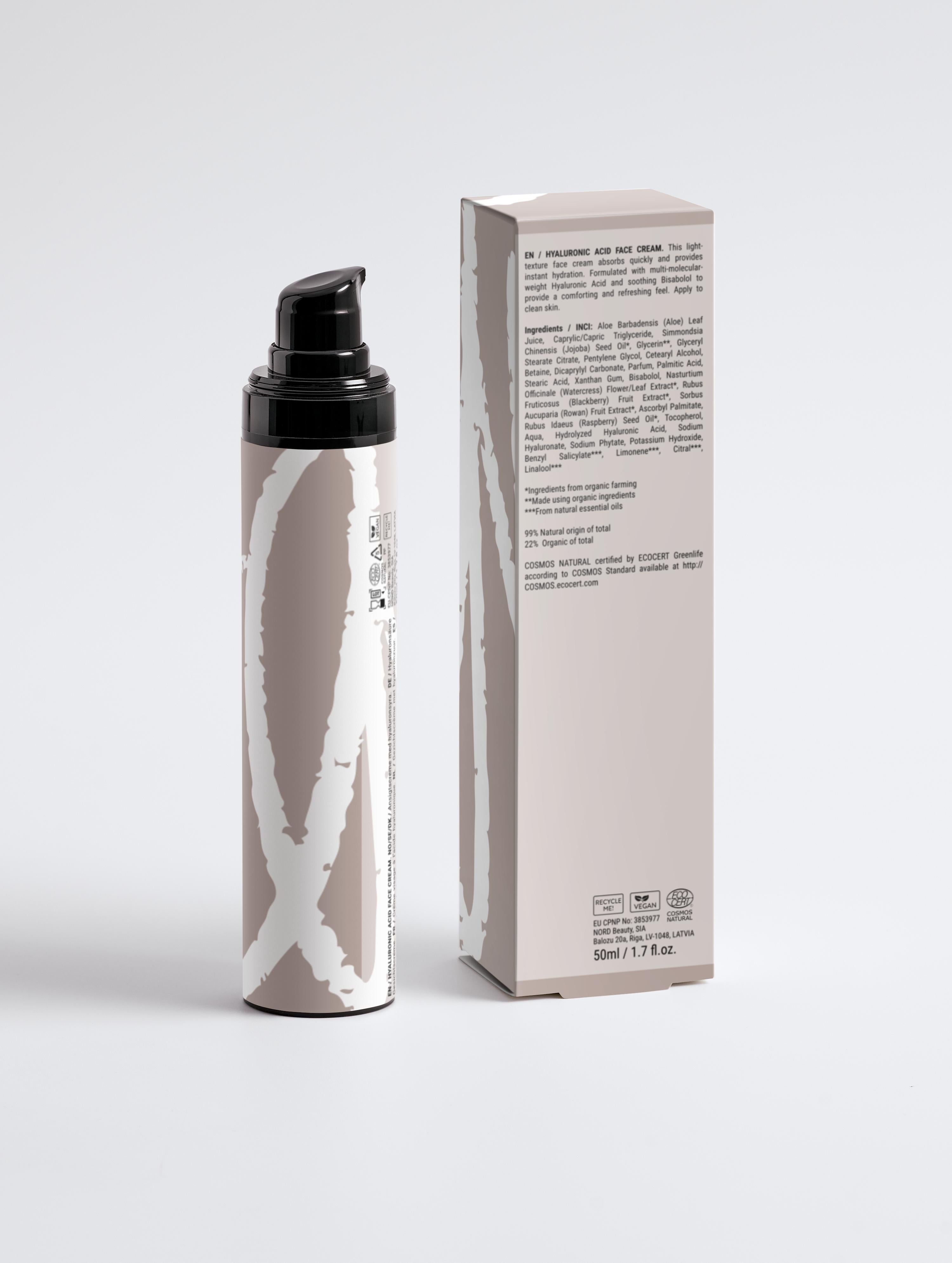 Crema Viso Idratante all'Acido Ialuronico per Uomo 50ml