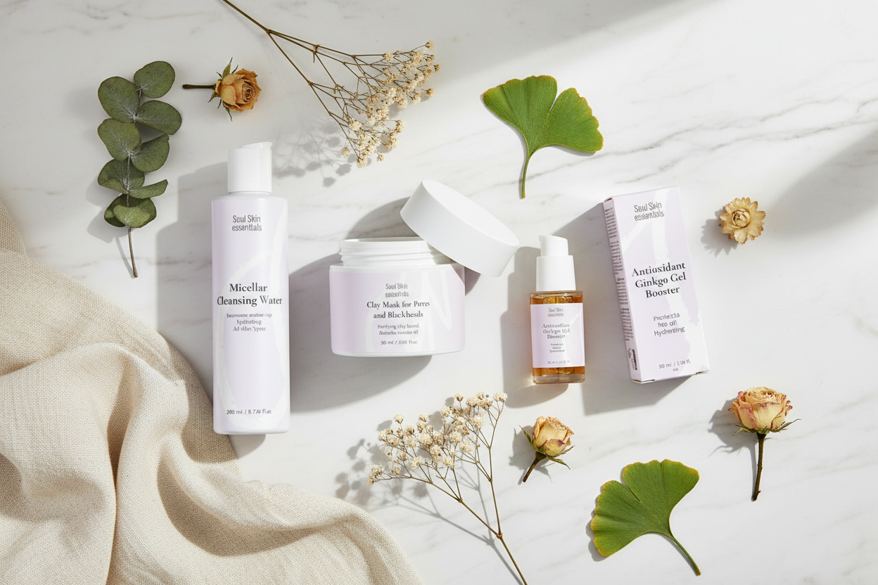 Hero flat lay Soul Skin Essentials