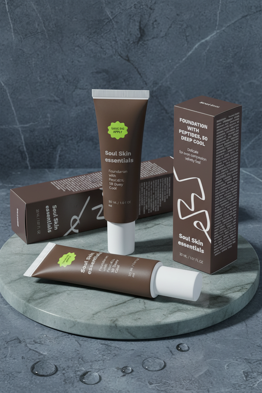 Fondotinta con Peptidi 50 Deep Cool - più angolazioni