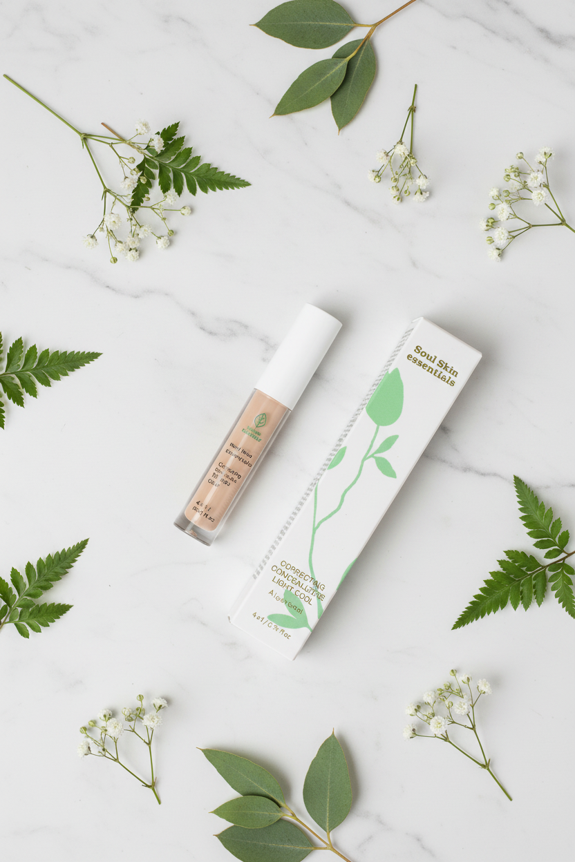 Correttore 05 Light Cool - flat lay botanico