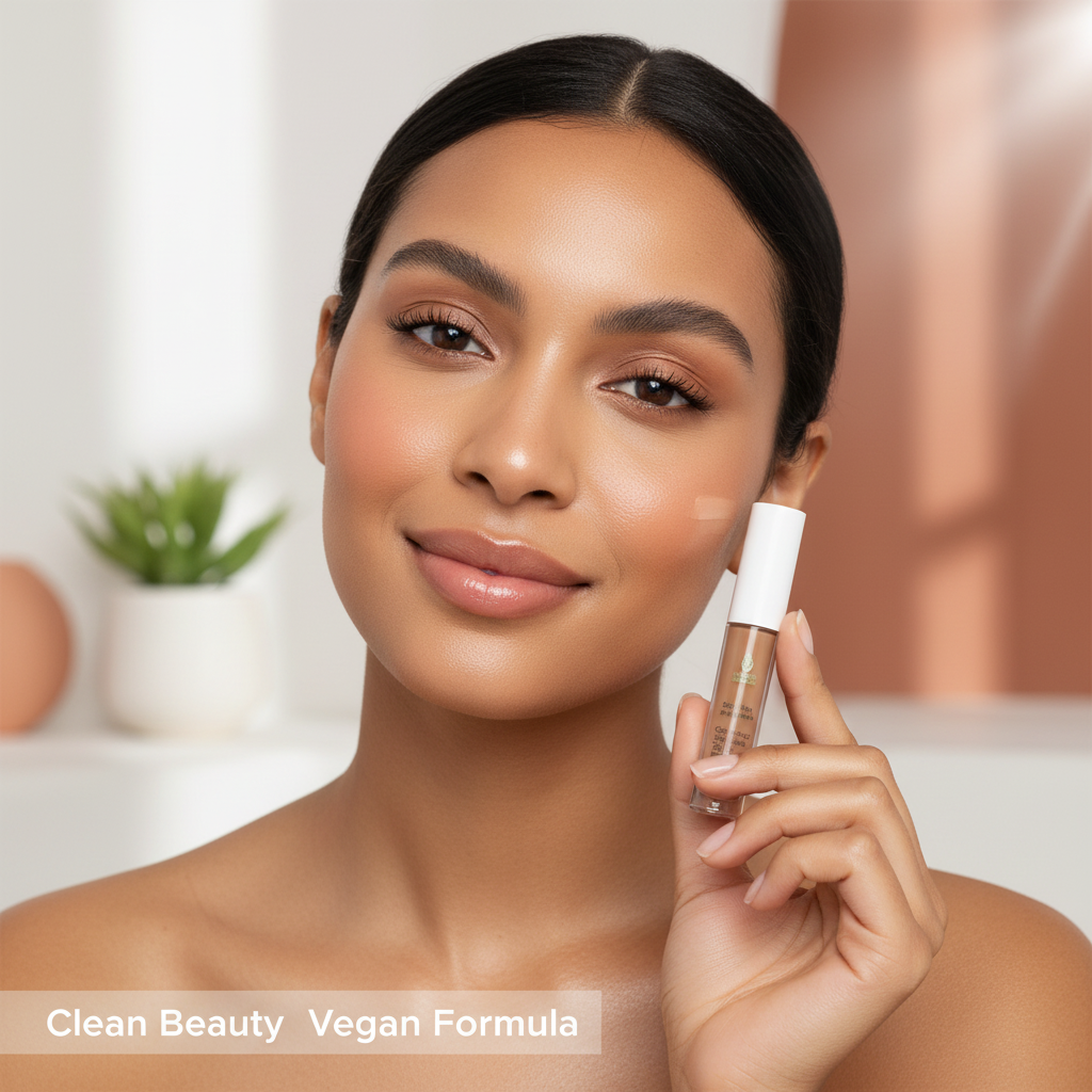 Lifestyle modella incarnato ambrato con correttore Soul Skin Essentials