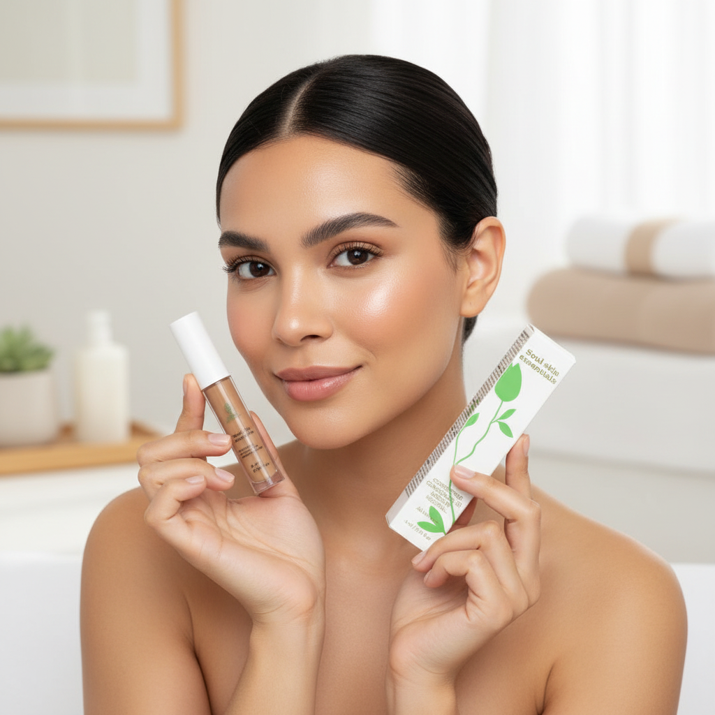 Lifestyle modella incarnato neutro con correttore Soul Skin Essentials