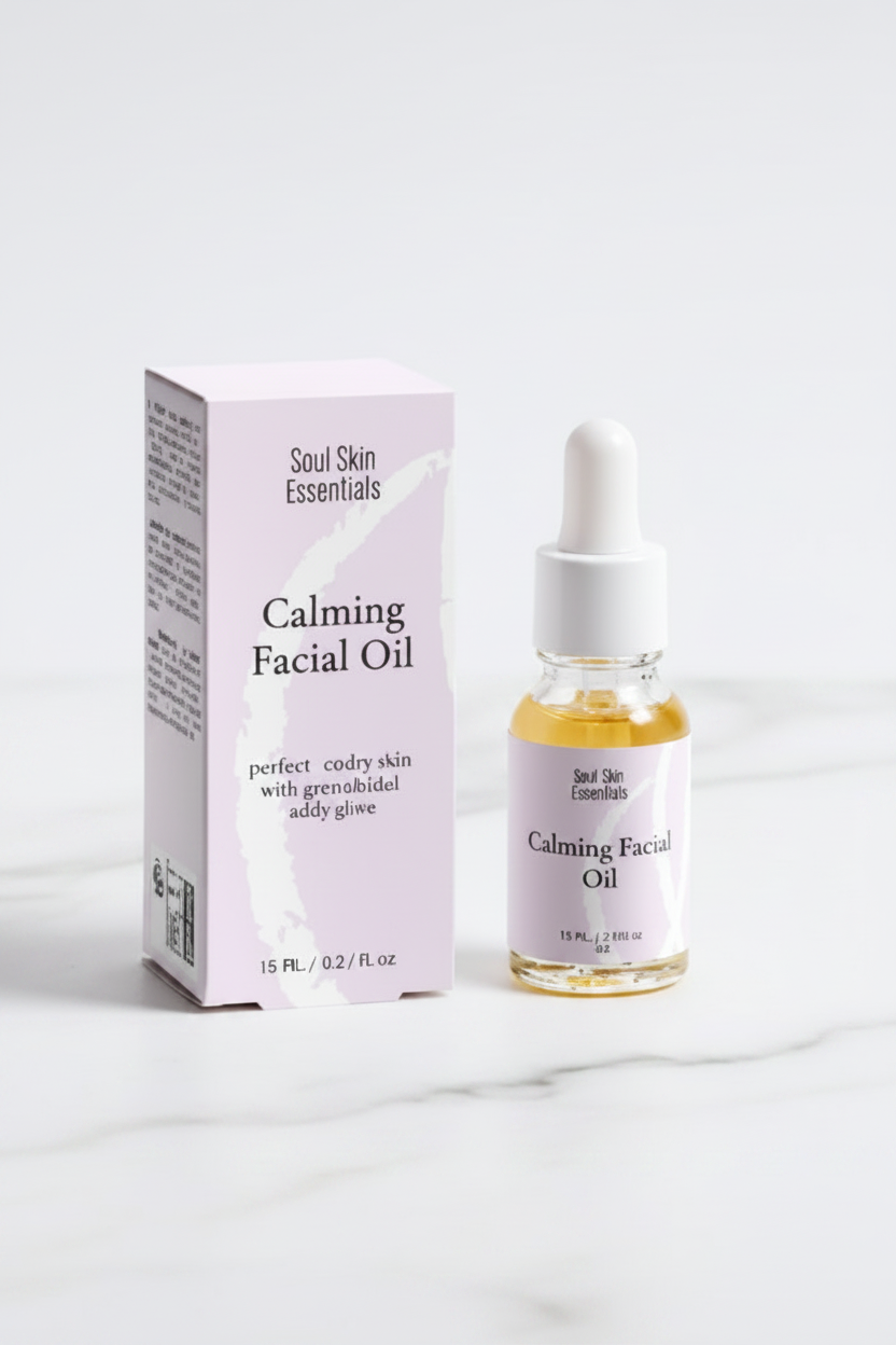 Packaging Calming Facial Oil